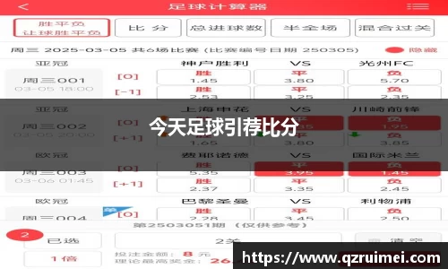 今天足球引荐比分