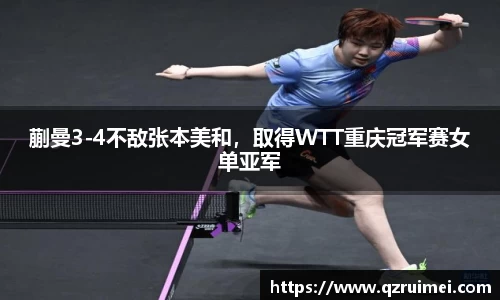 蒯曼3-4不敌张本美和，取得WTT重庆冠军赛女单亚军